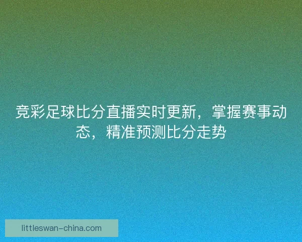 竞彩足球比分直播实时更新，掌握赛事动态，精准预测比分走势